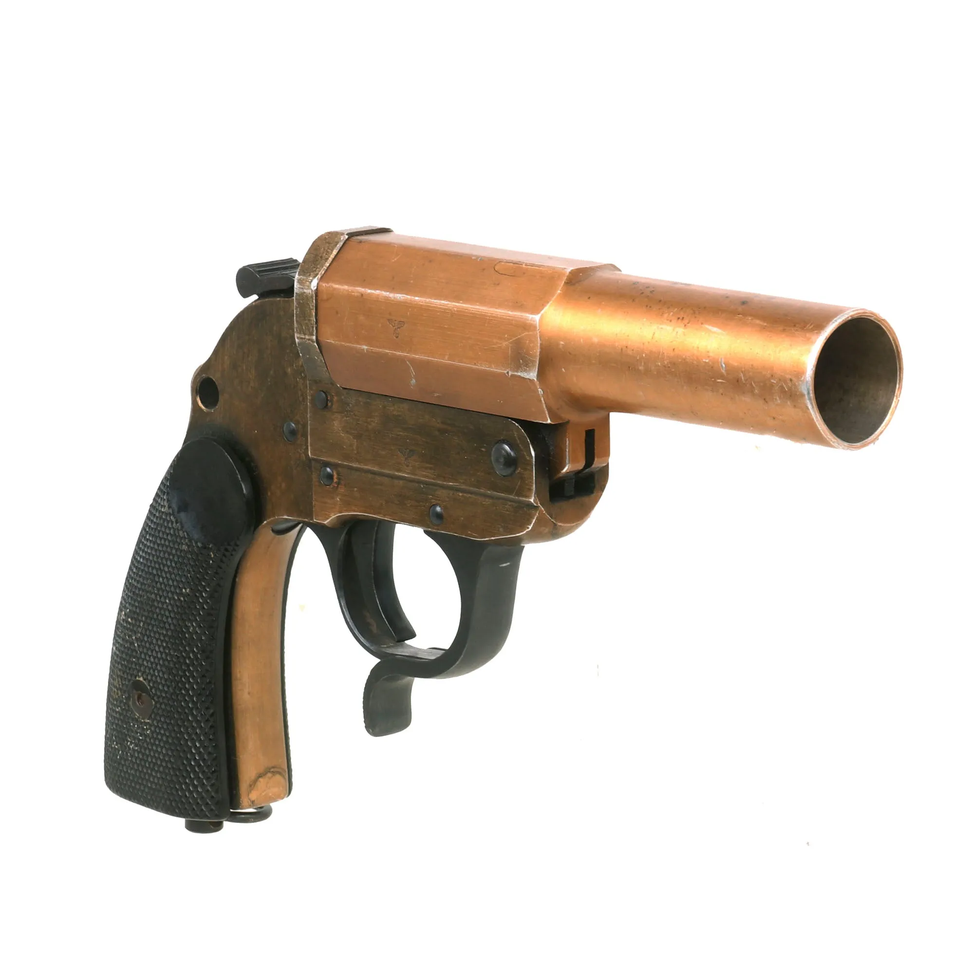 Original German WWII 1943 Dated Leuchtpistole 34 Heer Signal Flare Pistol by Bernhard Berghaus - Serial 9383