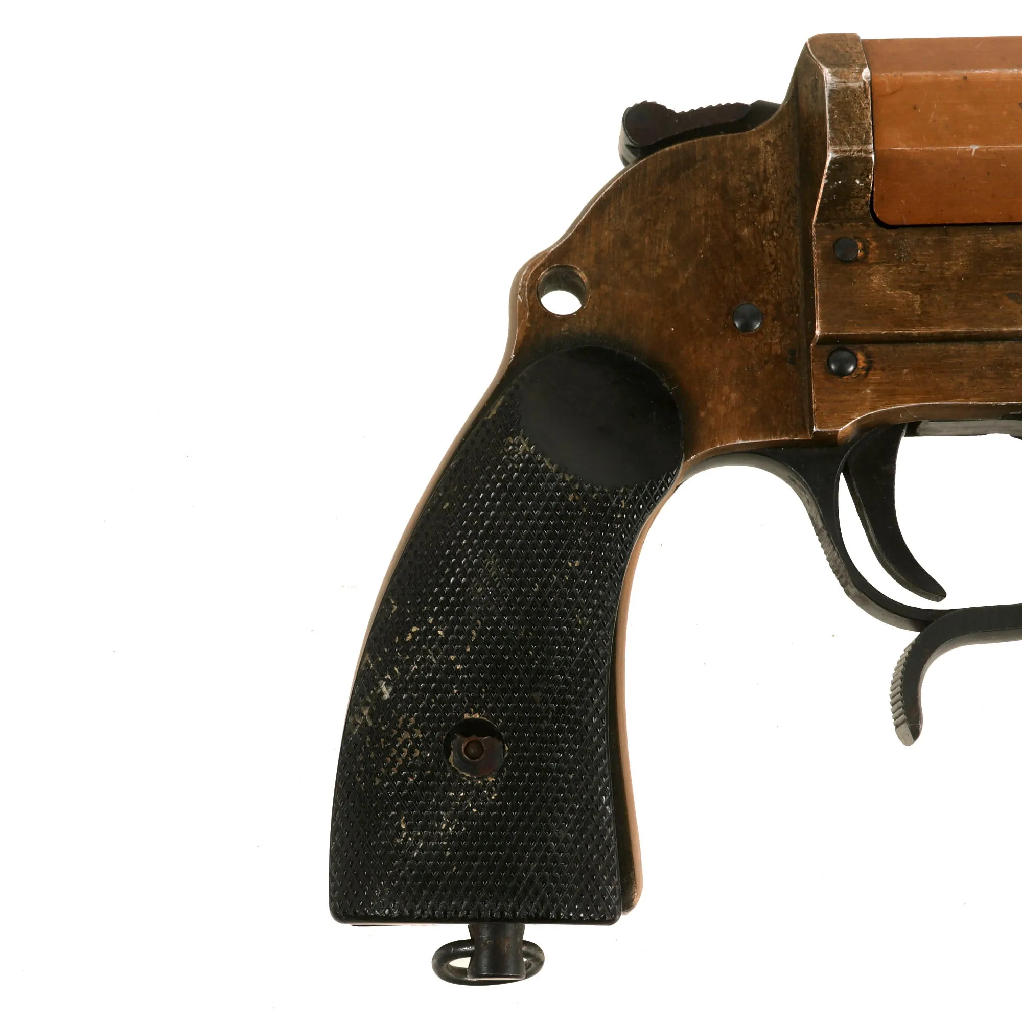 Original German WWII 1943 Dated Leuchtpistole 34 Heer Signal Flare Pistol by Bernhard Berghaus - Serial 9383