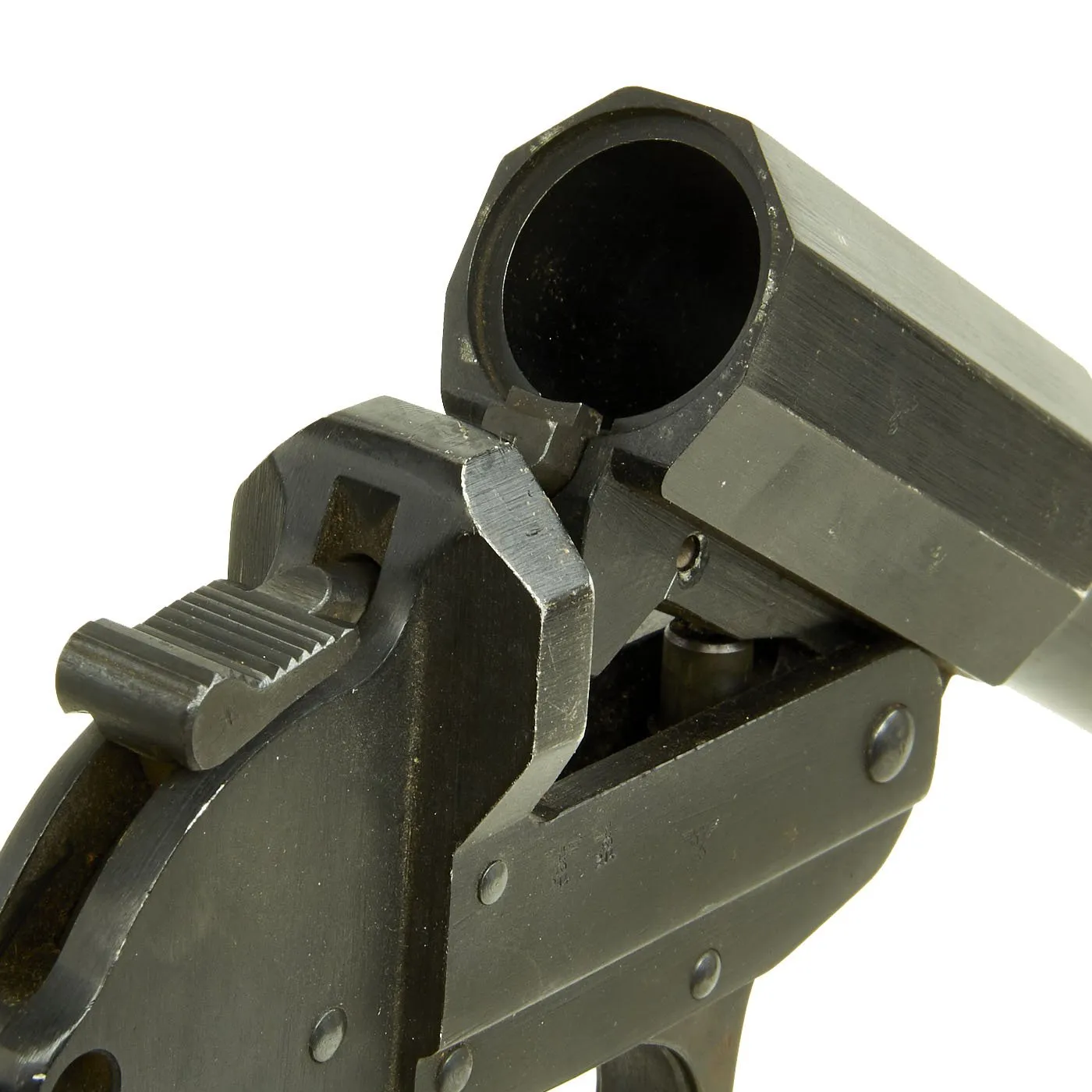 Original German WWII 41 dated Leuchtpistole 34 Heer Signal Flare Pistol by Bernhard Berghaus - Serial 2309