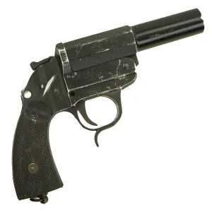 Original German WWII 41 dated Leuchtpistole 34 Heer Signal Flare Pistol by Bernhard Berghaus - Serial 7115b