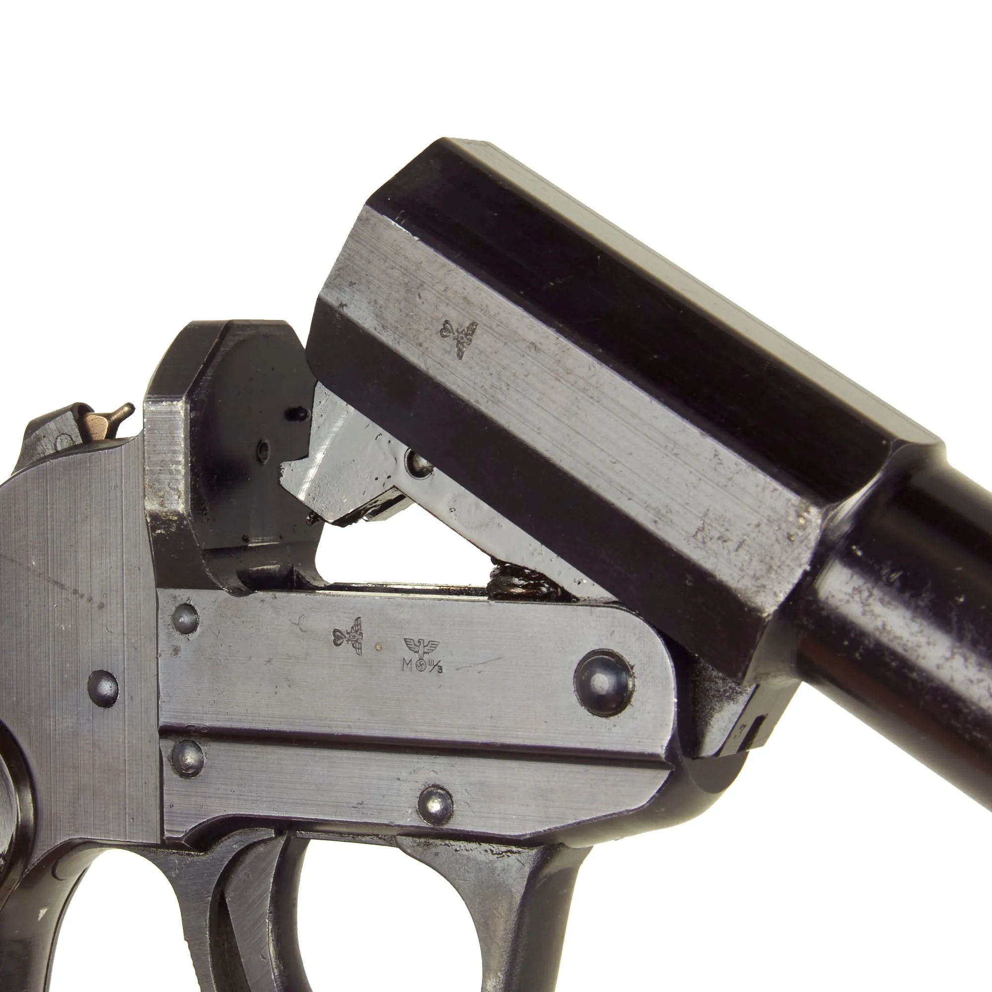 Original German WWII Kriegmarine Issue Walther Model 34 Leuchtpistole LP34 - Serial 38683 L