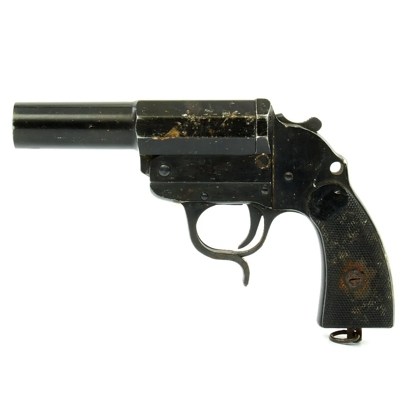 Original German WWII Leuchtpistole 34 Heer Signal Flare Pistol by Bernhard Berghaus - Dated 1942