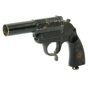Original German WWII Leuchtpistole 34 Heer Signal Flare Pistol by Bernhard Berghaus - Dated 1942