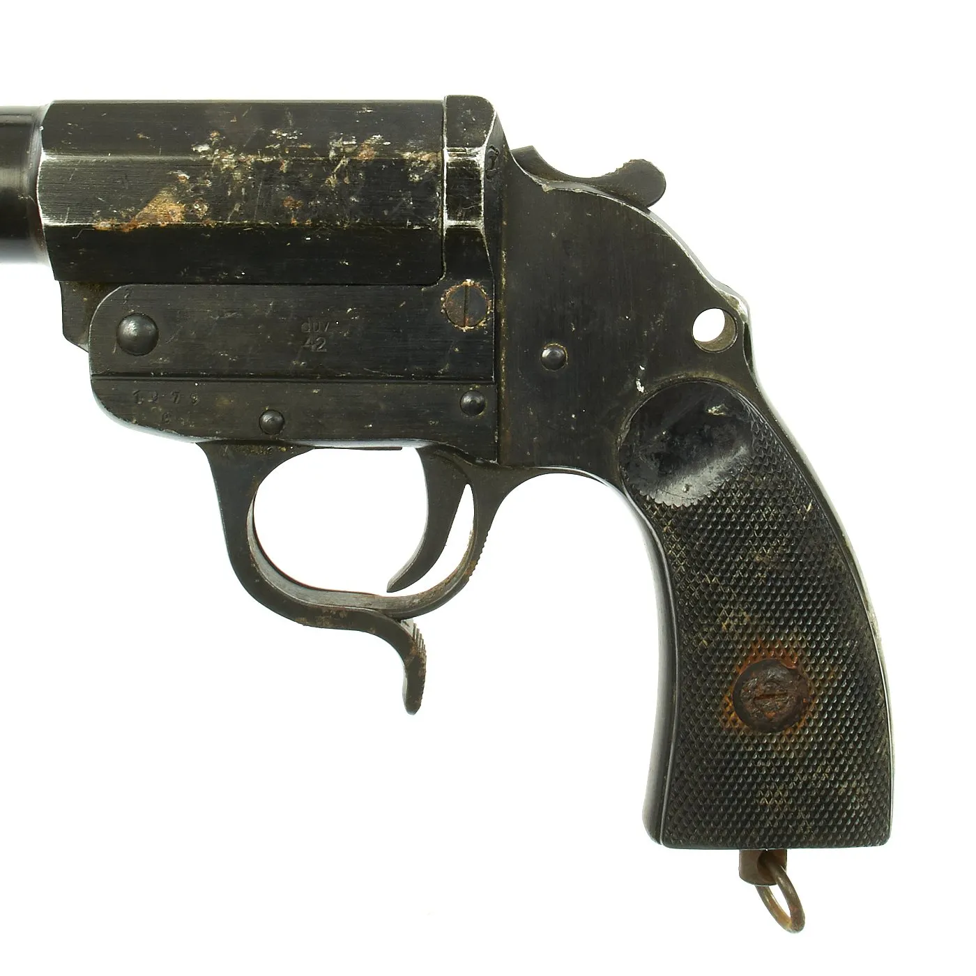 Original German WWII Leuchtpistole 34 Heer Signal Flare Pistol by Bernhard Berghaus - Dated 1942