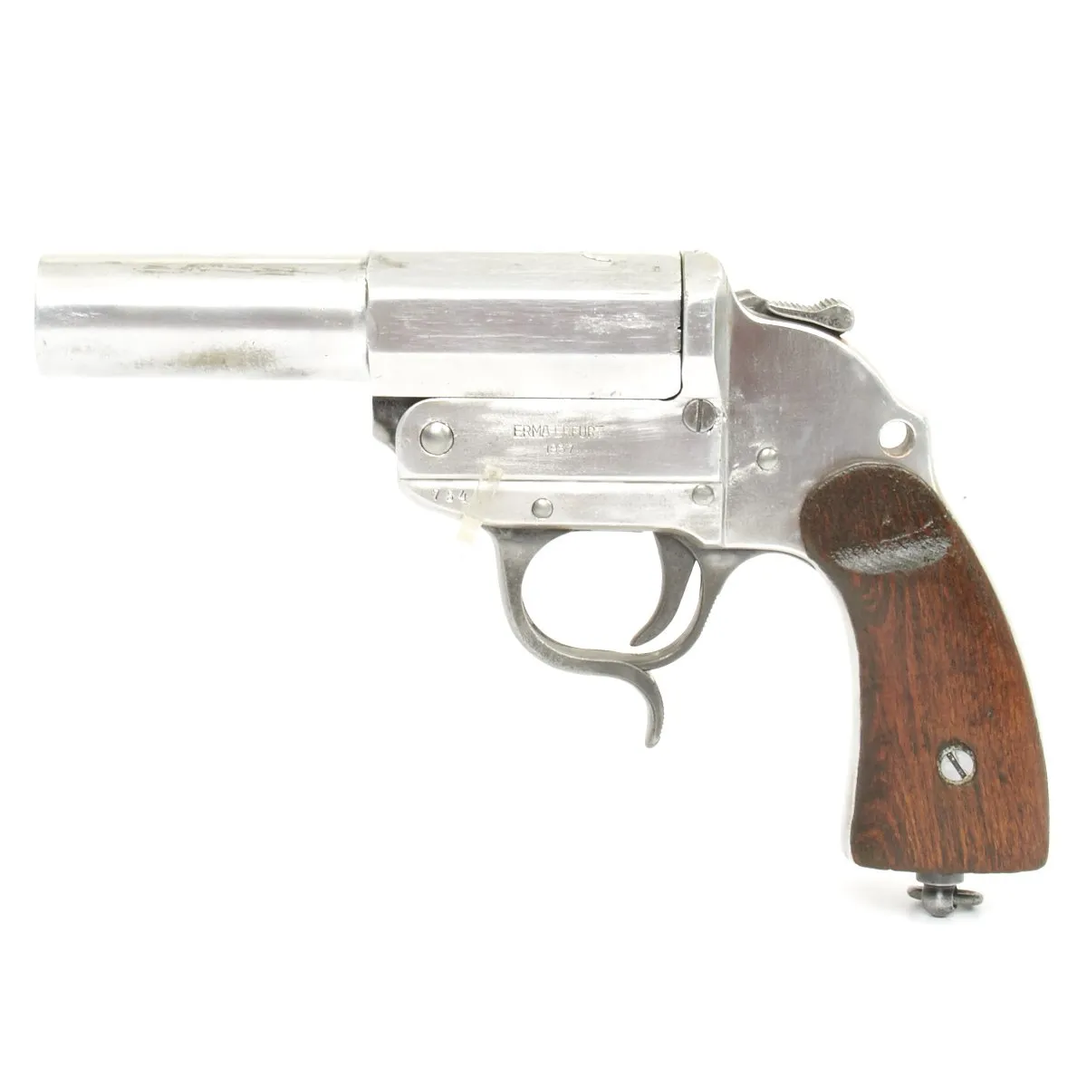 Original German WWII Leuchtpistole 34 Heer Signal Flare Pistol by ERMA-Erfurt - Dated 1937