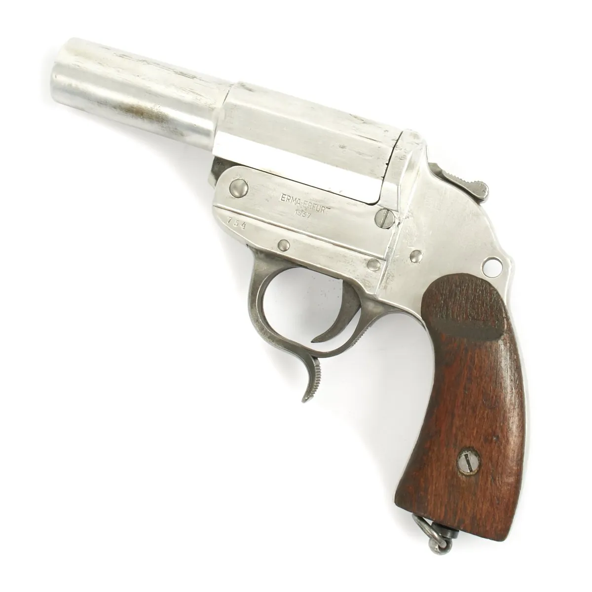 Original German WWII Leuchtpistole 34 Heer Signal Flare Pistol by ERMA-Erfurt - Dated 1937
