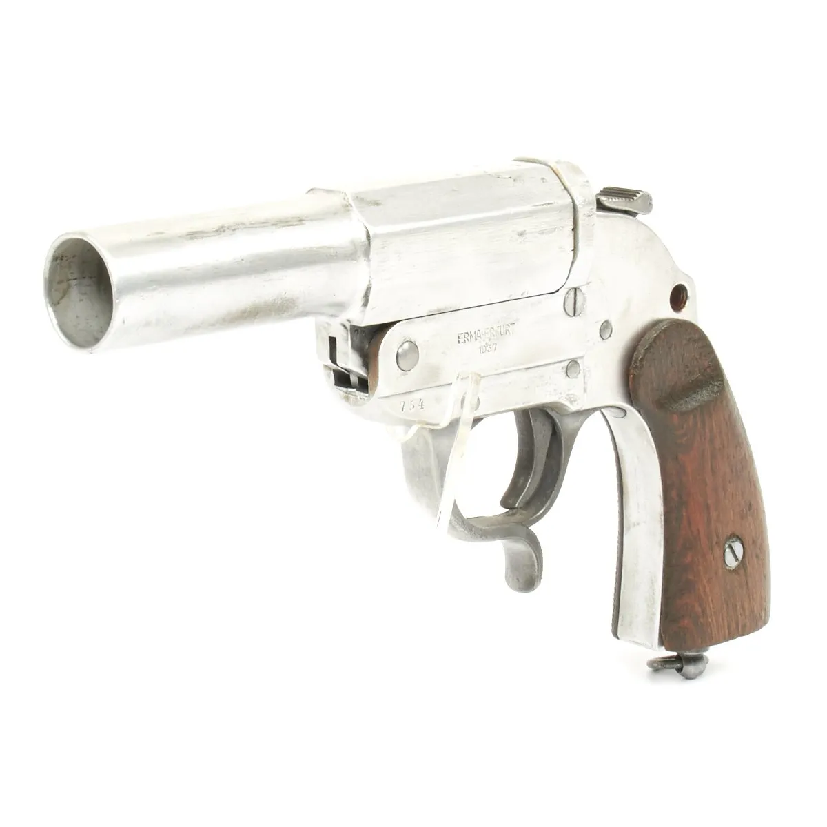 Original German WWII Leuchtpistole 34 Heer Signal Flare Pistol by ERMA-Erfurt - Dated 1937