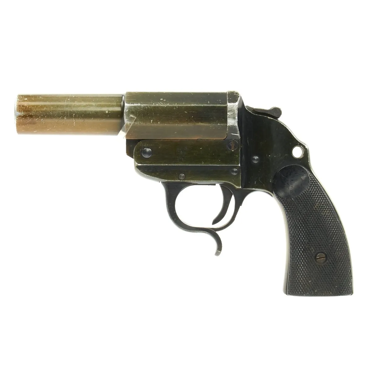 Original German WWII Leuchtpistole 34 Heer Signal Flare Pistol by ERMA-Erfurt - Dated 1940