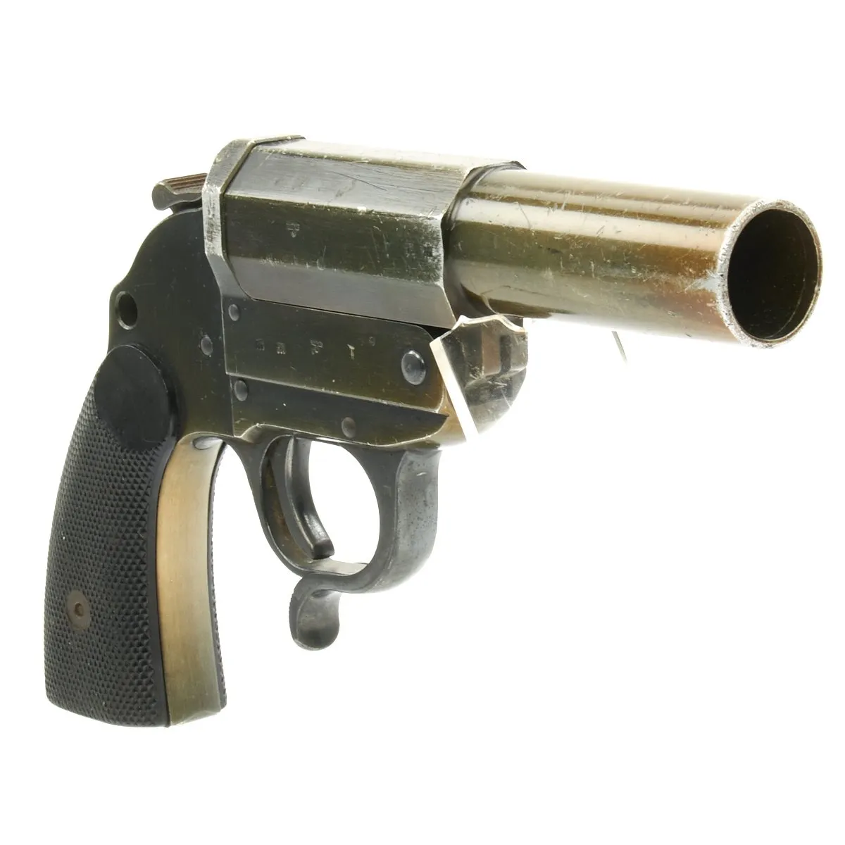 Original German WWII Leuchtpistole 34 Heer Signal Flare Pistol by ERMA-Erfurt - Dated 1940