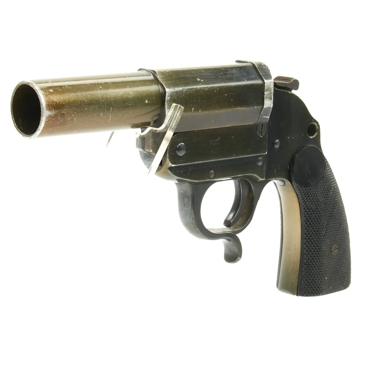 Original German WWII Leuchtpistole 34 Heer Signal Flare Pistol by ERMA-Erfurt - Dated 1940