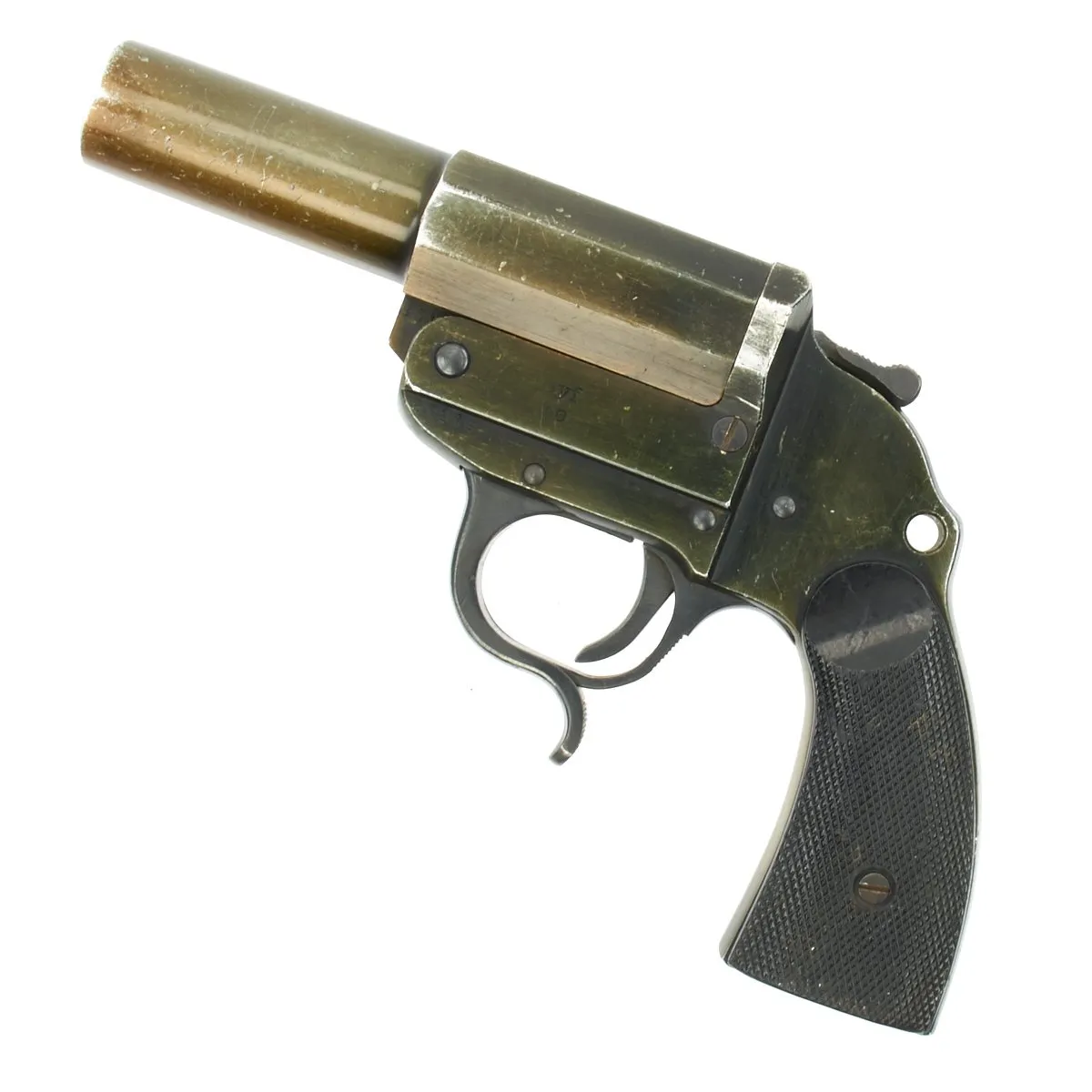 Original German WWII Leuchtpistole 34 Heer Signal Flare Pistol by ERMA-Erfurt - Dated 1940
