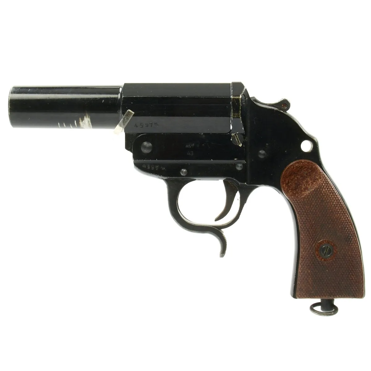 Original German WWII Leuchtpistole 34 Heer Signal Flare Pistol by ERMA-Erfurt - Dated 1943