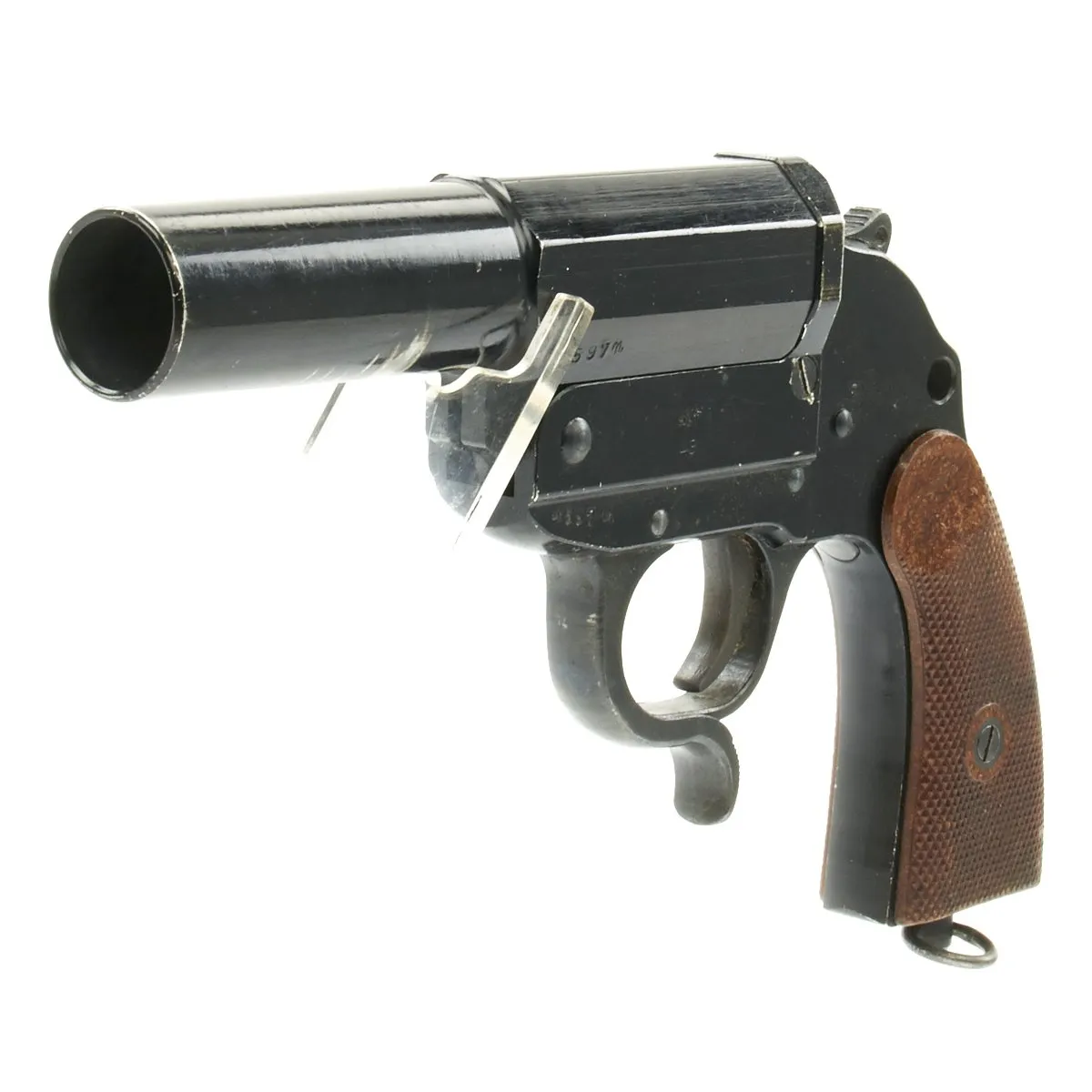 Original German WWII Leuchtpistole 34 Heer Signal Flare Pistol by ERMA-Erfurt - Dated 1943