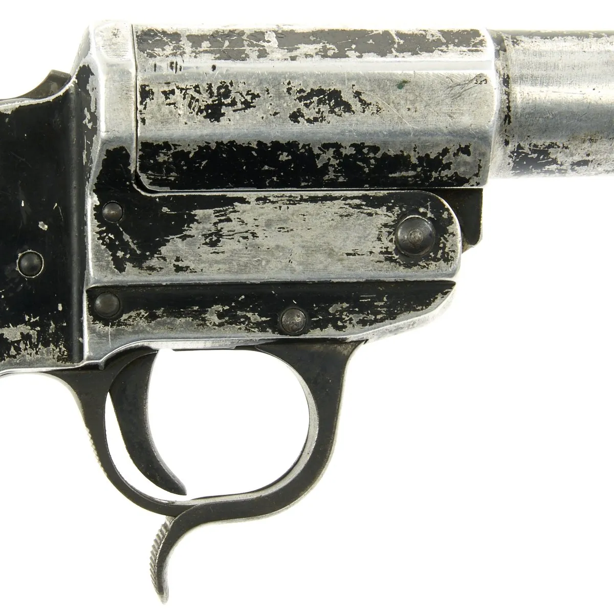 Original German WWII Leuchtpistole 34 Heer Signal Flare Pistol by Walther in British Holster - Dated 1942