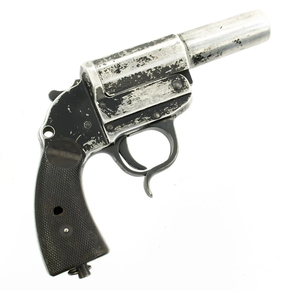 Original German WWII Leuchtpistole 34 Heer Signal Flare Pistol by Walther in British Holster - Dated 1942