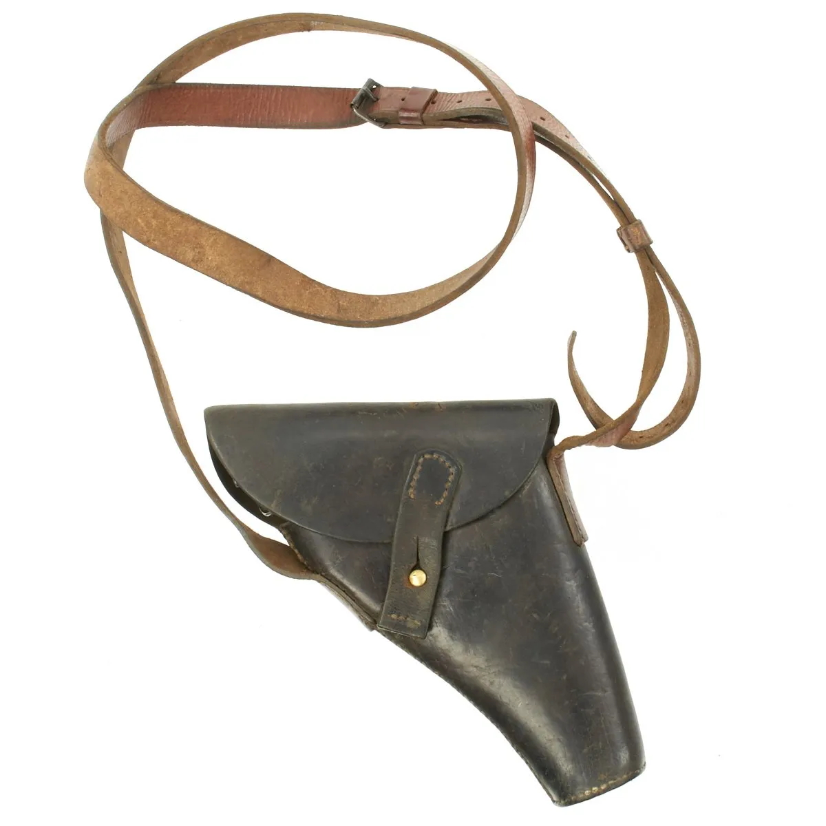 Original German WWII Leuchtpistole 34 Heer Signal Flare Pistol by Walther in British Holster - Dated 1942