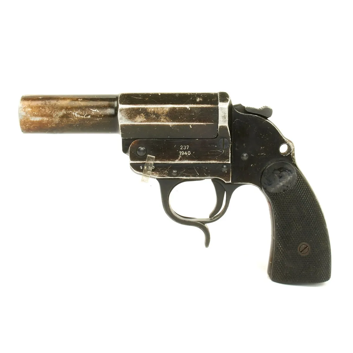 Original German WWII Leuchtpistole 34 Heer Signal Flare Pistol Serial 5730a - Dated 1940