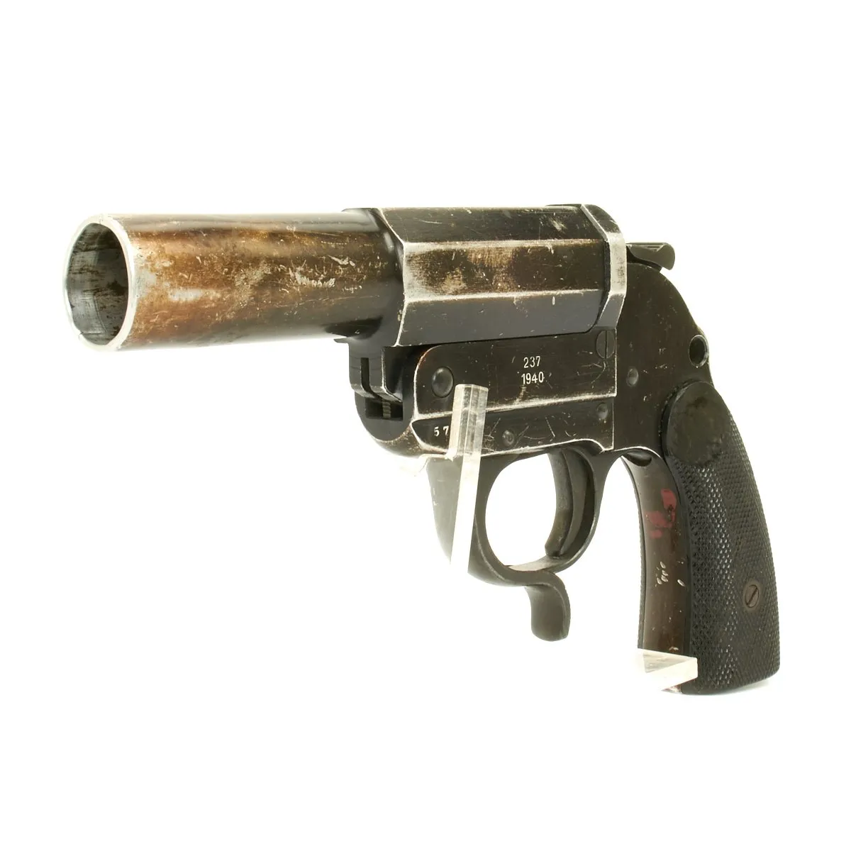 Original German WWII Leuchtpistole 34 Heer Signal Flare Pistol Serial 5730a - Dated 1940