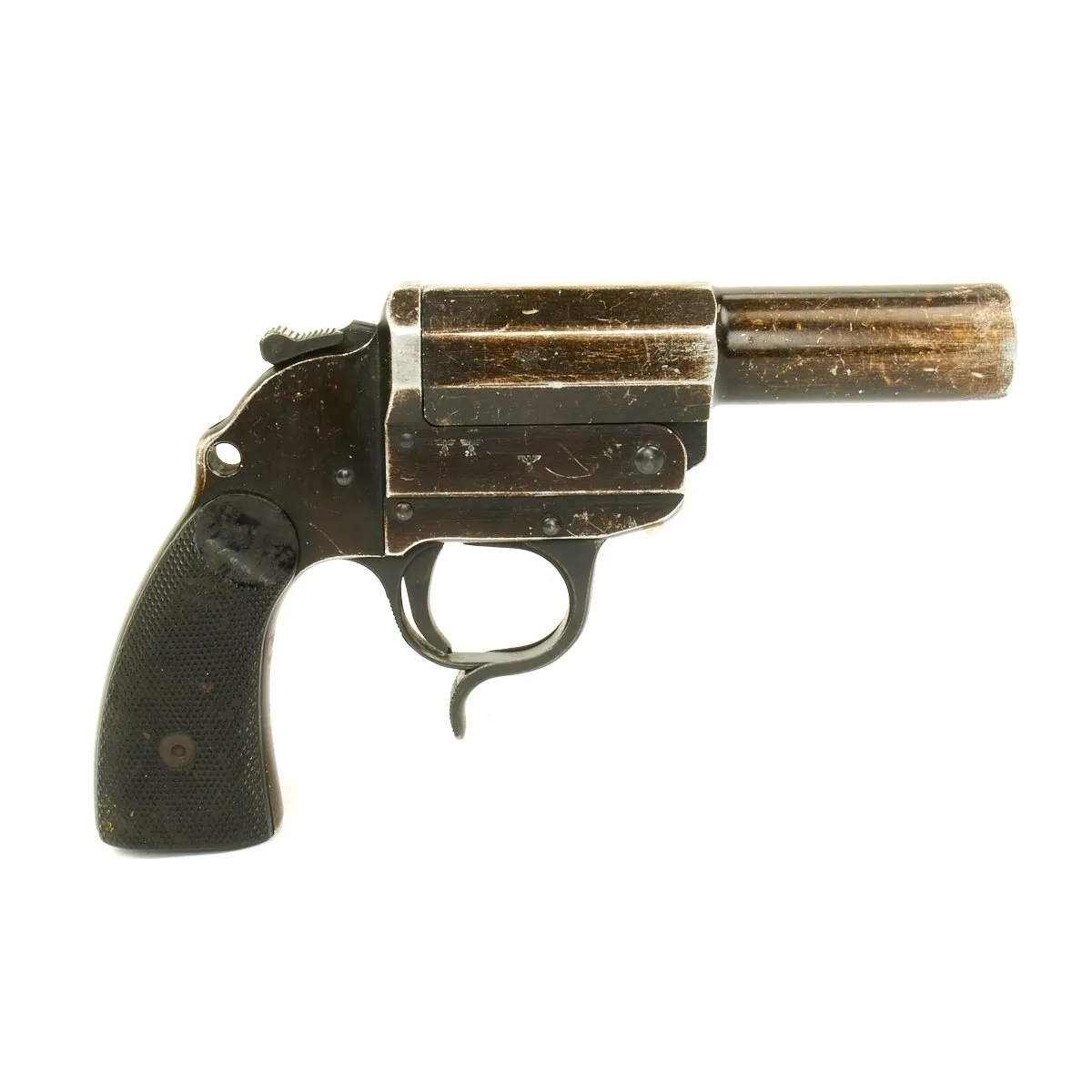 Original German WWII Leuchtpistole 34 Heer Signal Flare Pistol Serial 5730a - Dated 1940