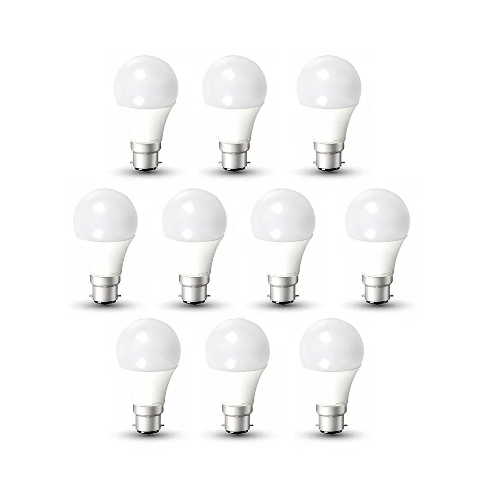 Pack of 10 units, A60 B22 LED Light Bulb, Bayonet Cap (BC) 12W A60, Equivalent to 100W, Ultra Bright 960 Lumens Non-Dimmable