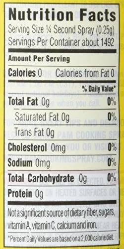 PAM No-Stick Cooking Spray Cans, 16 Ounce, 2 Pack