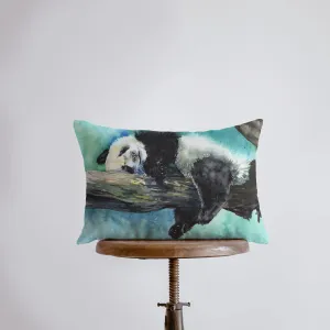 Panda | Watercolor Panda | 18x12 | Panda Bear | Home Decor | Animal Lover Decor | Room Decor | Throw Pillows | Couch Pillows | Sofa Pillows