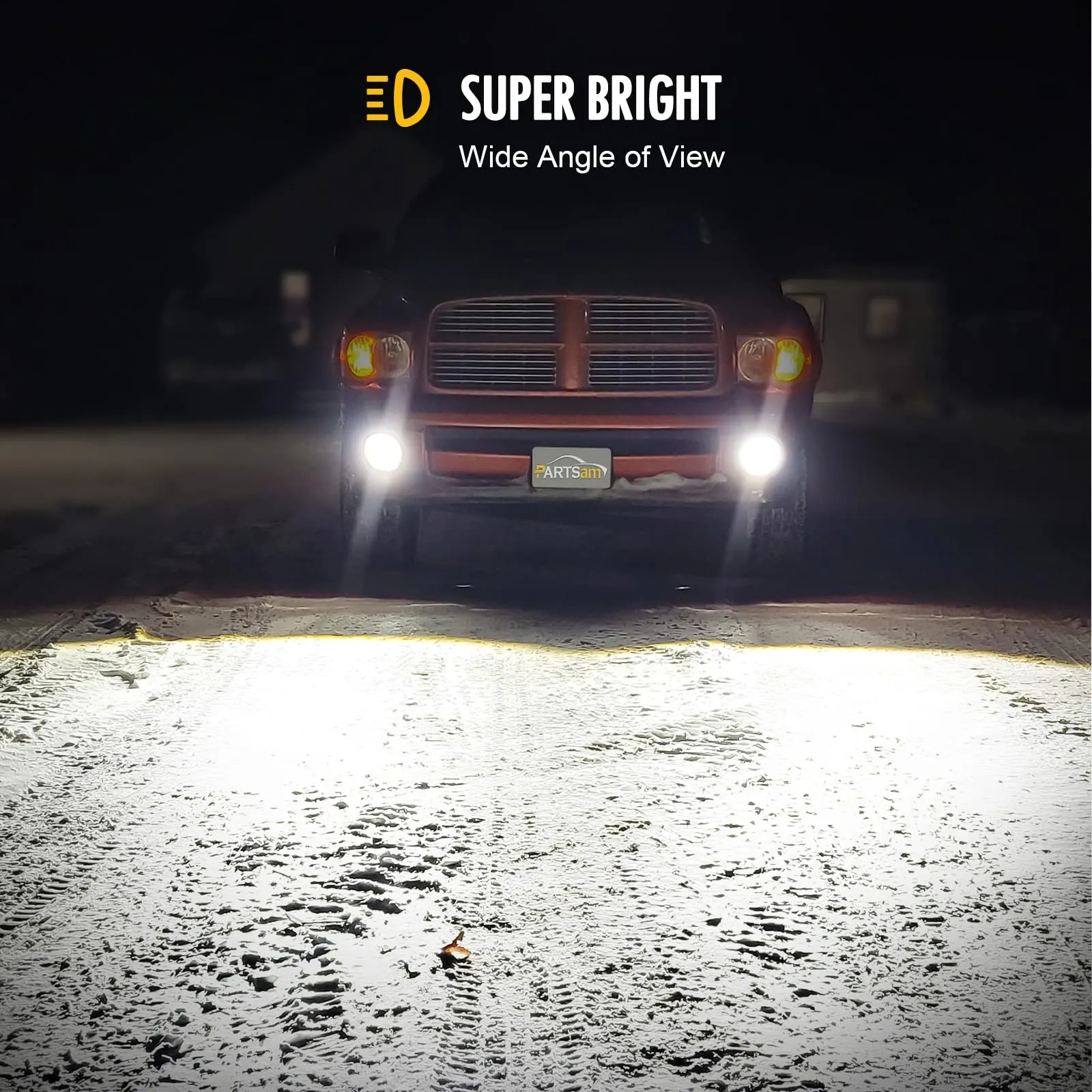 Partsam LED Fog Lights Lamps Assembly For Ram Durango Truck