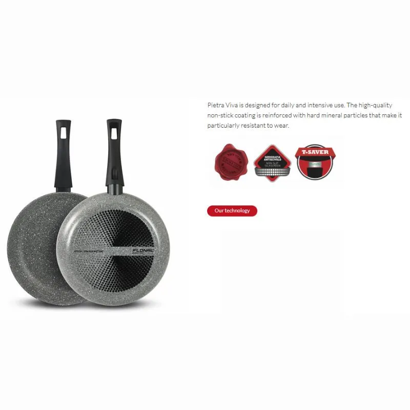 Pietra Viva Pan With 2 Handle 36cm