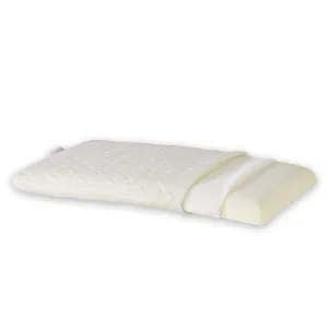 Rise & Shine Memory Foam Pillow For Kids For Neck And Head Support With Organic Bamboo Removable Zip Cover (13X19X1.5) - Age 1 To 3 Years, White, Pack of 1