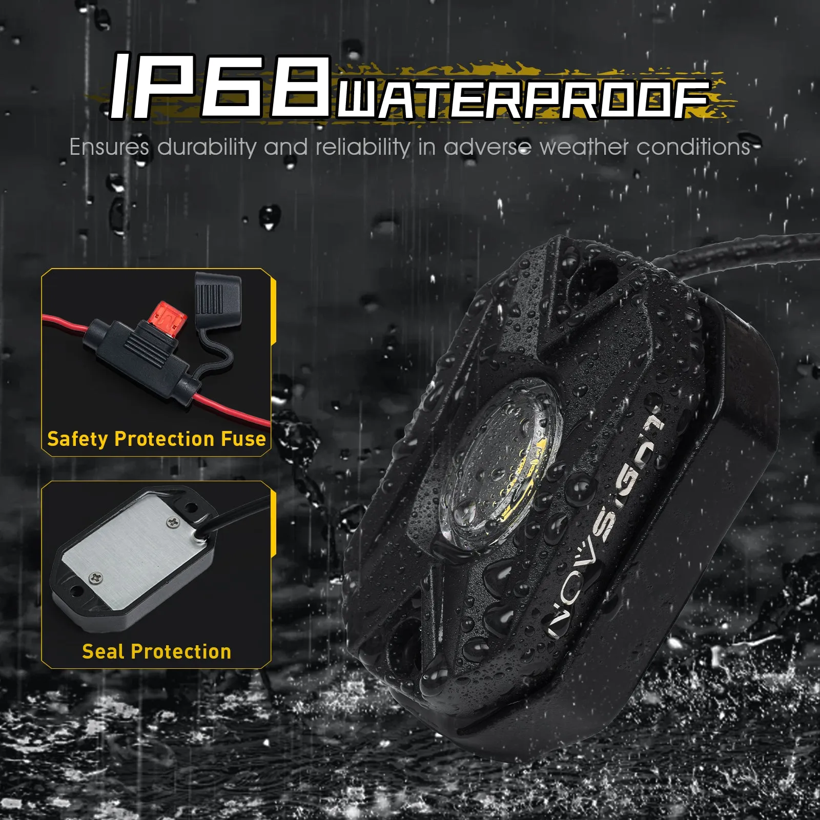 Rock Series | LED Rock Lights Kit White Light Flood Beam (4 Pods/8 Pods Set)