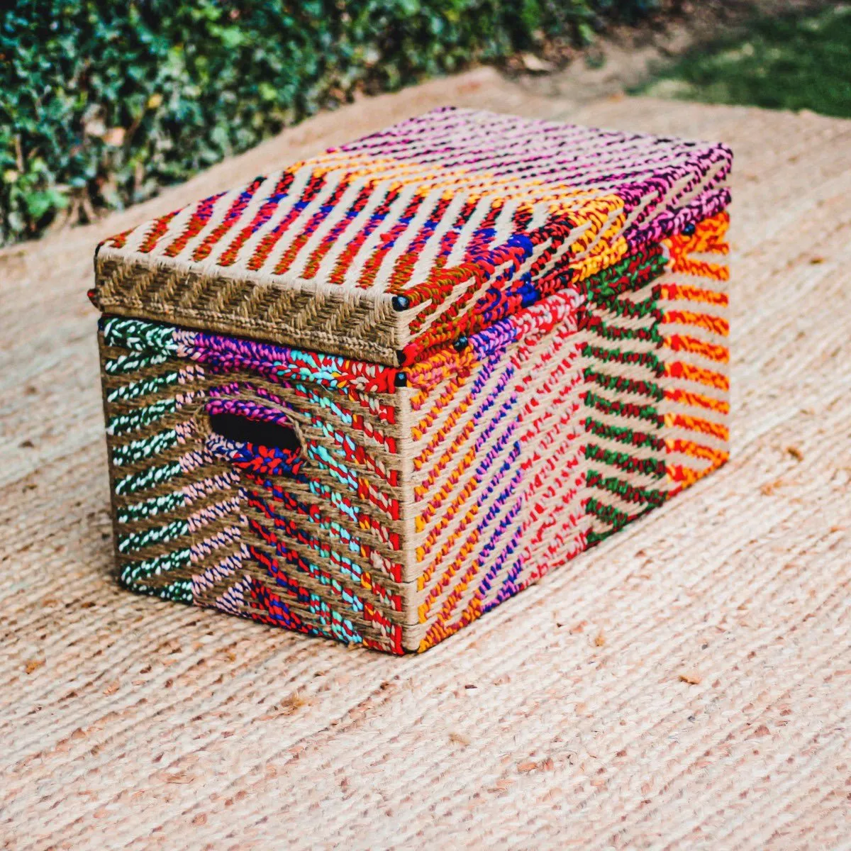Sarangi Upcycled Textile Trunk
