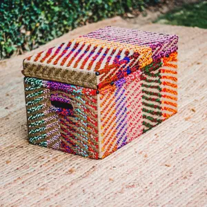 Sarangi Upcycled Textile Trunk