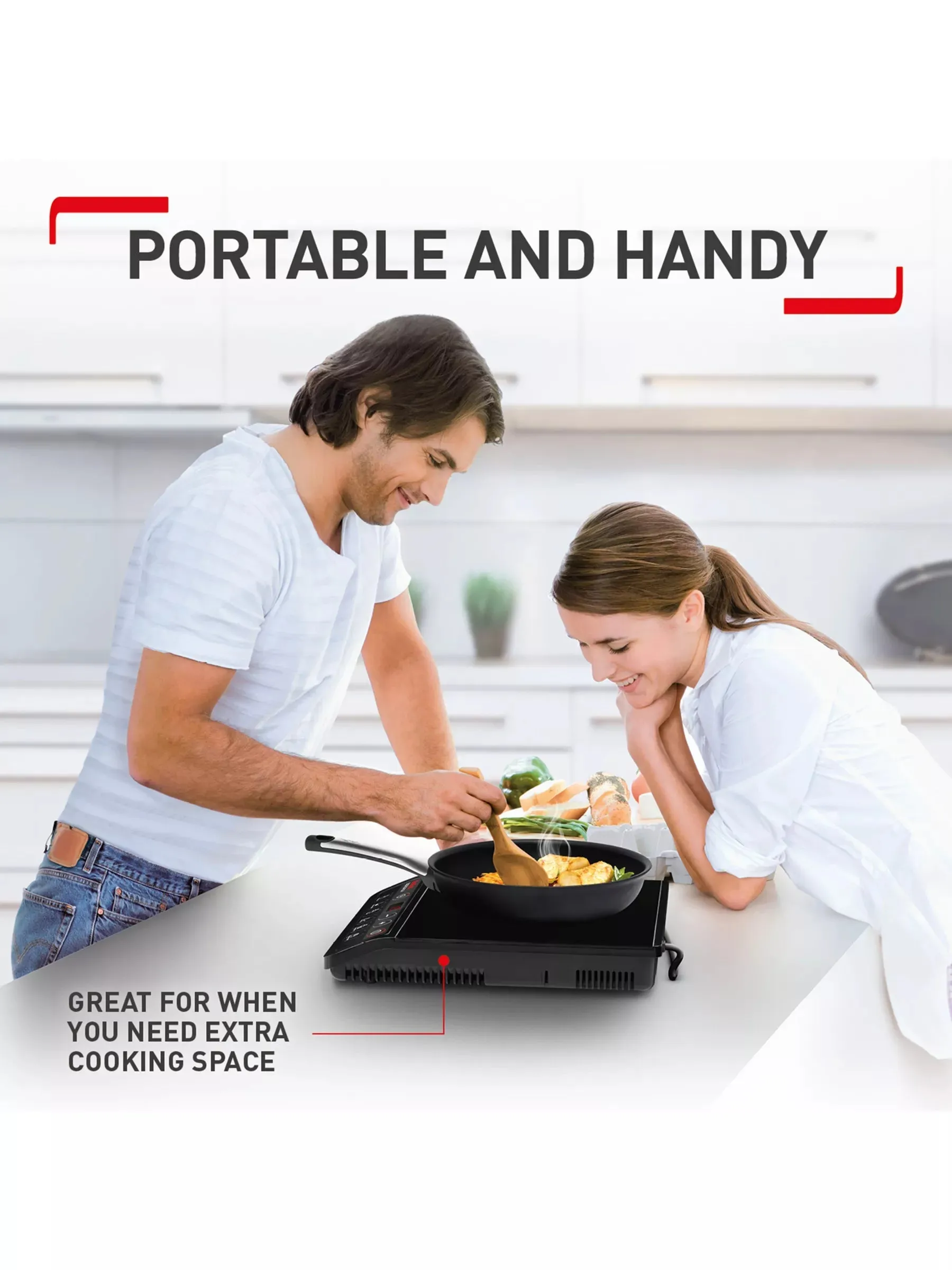 Tefal  IH201840 Everyday Portable Induction Hob, Black