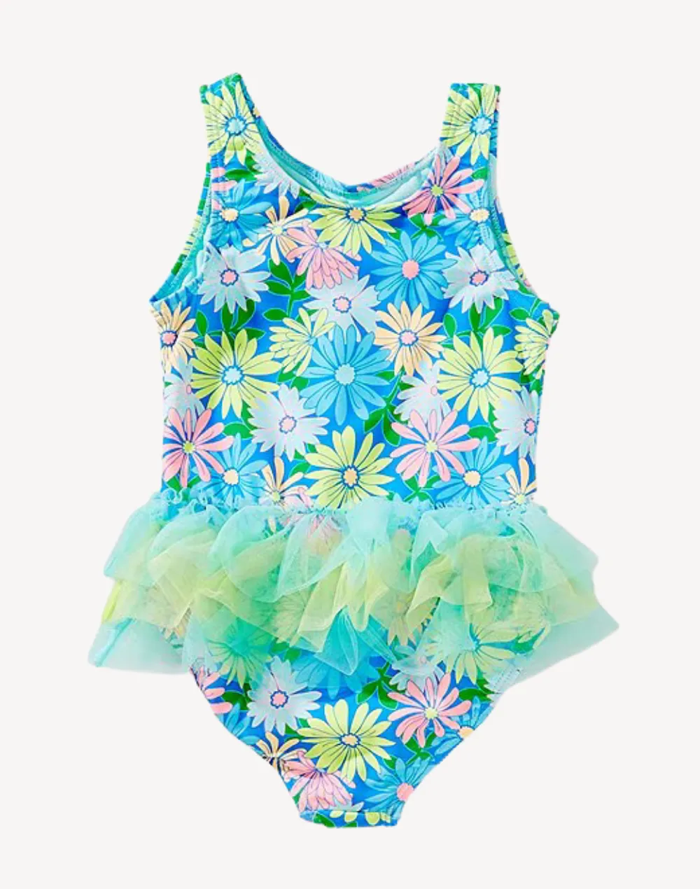 Toddler Girls Le Fleur Tulle Ruffle One Piece
