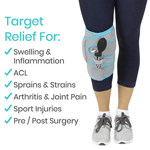 Vive Arctic Flex Cold Compression Knee Wrap (Unisex)