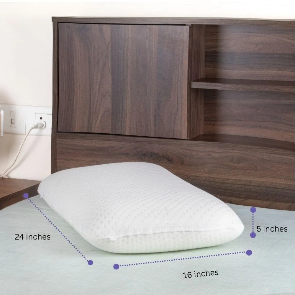 Wakefit Super Soft Large Pillow with Maximum plushness | (White, King Size, Set of 1, Spun Polyester Fabric) 1 Year Warranty