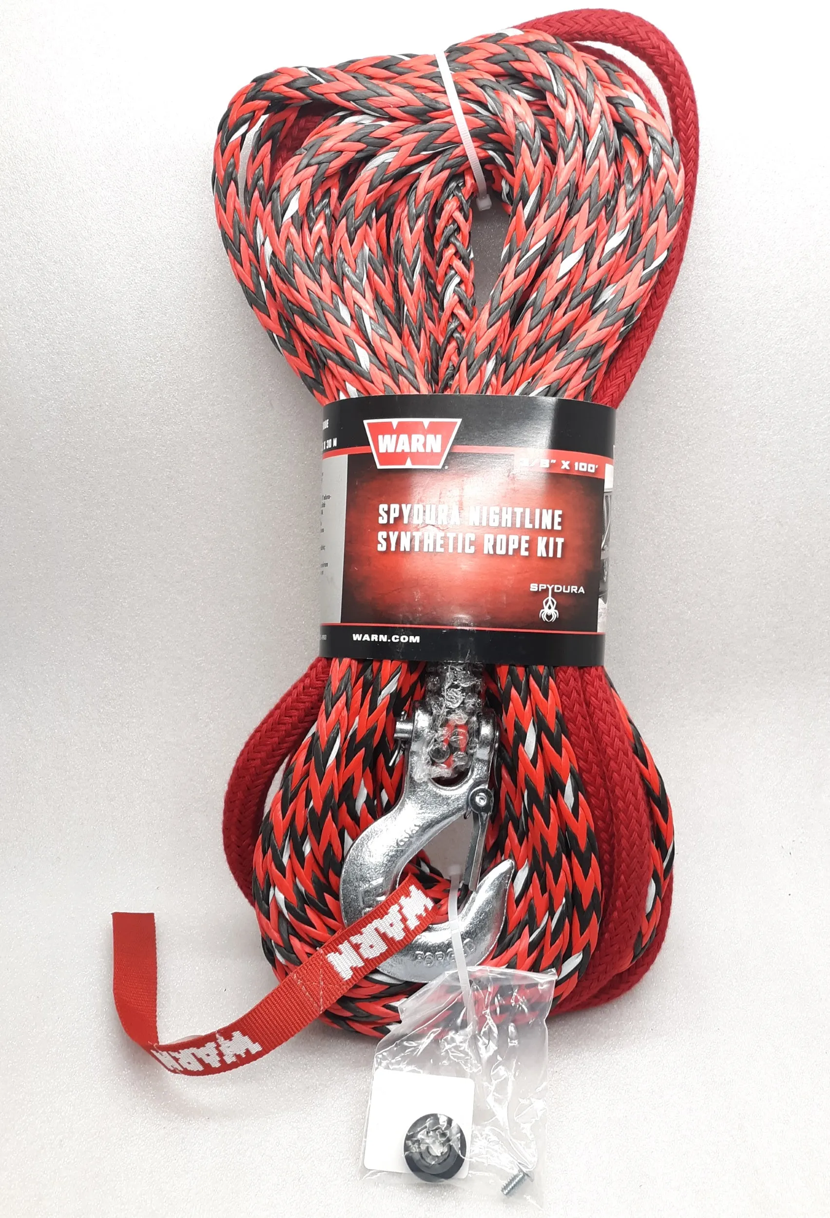WARN 102558 Spydura Nightline Synthetic Winch Rope, 3/8" x 100'