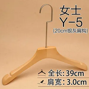 Xyijia Hanger (10Pcs/ Lot Wood Hanger Log Color Hanger Color Long Hook Women's Men's Clothing Hanger Clothing Store Wooden Hanger